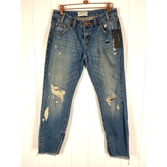 One x OneTeaspoon Womens SZ 26 Freebirds Low Waist 7/8 Skinny Leg Jeans NWT - Picture 1 of 9